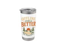 Digital Detox Offline Unplug Reduce Screen Time Gift Stainless Steel Insulated Tumbler