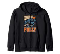 Digital Detox Offline Unplug Reduce Screen Time Gift Zip Hoodie