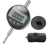 Digital Dial Indicator 0-12.7mm,DTI Gauge 0.01mm/0.0005''Resolution,Dial Test Indicator with Large LCD Display,Inch/Metric Conversion Dial Test Indicators Electronic Indicator Gauge