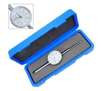 Digital Dial Indicator 0-50mm Range with 0.01mm Resolution and Locking Screw for Precision Measurement, 8mm Stem Metal Construction, 58mm Face