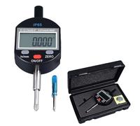 Digital Dial Indicator 0 to 12.7mm Range 0.01mm Resolution IP65 Electronic Probe Gauge with Lithium Battery Aluminum Alloy Material for Workshop Measurement and Industrial