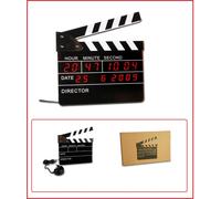 Digital Director's Flap Film Clapper Clock Table Clock Wall Clock Alarm Clock
