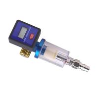 Digital Display Air Pressure Regulator Control Meter with Integrated Oil Water Filter for Spray Painting 1/4in Thread High Precisions Air Management