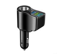 Digital Display Car Charger 66W 2in1 Dual USB Output Intelligent Shunt Charging Compatible with 12V and 24V Cars