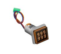 Digital Display Counter with Ventilation Hole LED Backlit Square Counter Meter Quick Response Count Meter 0-999999 Industrial Counting Tool