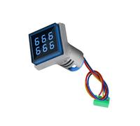 Digital Display Counter with Ventilation Hole LED Backlit Square Counter Meter Quick Response Count Meter 0-999999 Industrial Counting Tool