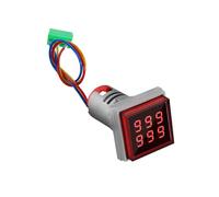 Digital Display Counter with Ventilation Hole LED Backlit Square Counter Meter Quick Response Count Meter 0-999999 Industrial Counting Tool