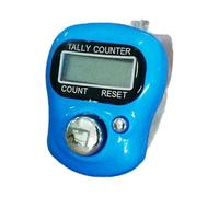 Digital Display Finger Counter, Hand Tally Electronic Tasbeeh Counter For Goods Counting, Hand Tally Counter Clicker, Manual Digital Counter For Tracking,Step Count,Recording,Golf & lap (Light Blue)