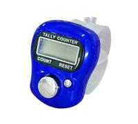 Digital Display Finger Counter, Hand Tally Electronic Tasbeeh Counter For Goods Counting, Hand Tally Counter Clicker, Manual Digital Counter For Tracking,Step Count,Recording,Golf & lap (Dark Blue)