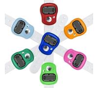 Digital Display Finger Hand Tally Counter, Digit LCD Display Electronic Colorful Tasbeeh Counter, Convenient Handheld Counter for Goods Counting, Tracking, Recording, Golf, Lap & Knitting 1pcs