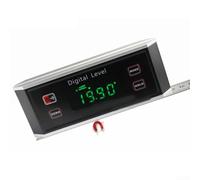 Digital Display Inclinometer, Box Angle Finder, IP54 Slope Ruler Level Meter Protractor, 2-inch LCD Screen, Magnetic Attachment