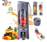 Digital Display Juicer-Smart LED Display,450ML Portable Blender Personal Electric USB,Digital Multimode juicer Shakes and Smoothies Blender Small Blenders Mixing for Home & Travel,Diet-Friendly