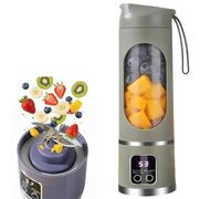 Digital Display Juicer - Smart LED Display, Diet-Friendly Portable Multimode Blender Personal Electric Juice Cup USB 450ML Portable juicer Shakes and Smoothies Blender Small Blenders Mixing (Green)