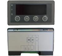 Digital Display Meter For 0-10v 2-10v 0-20ma 4-20ma Analog Input With Rs485 For Modbus Rtu Protocol And Adjustable Decimal Point Gray Abs Panel Cutout 76.5mm(Standard Edition)
