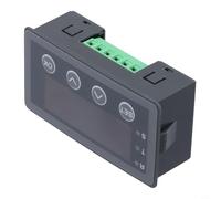 Digital Display Meter for Analog Input Signals - 0-10V / 2-10V / 0-20mA / 4-20mA Industrial Process, DC6-25V Powered, 79×43×25 mm, Black for Pla