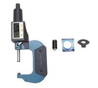 Digital Display Micrometer Chrome Plated Alloy High Accuracy Low Error 0.001mm Resolution for Precise Measurement of Length Diameter Thickness (25-50mm)