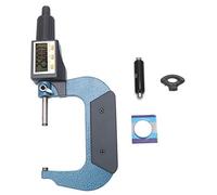 Digital Display Micrometer Chrome Plated Alloy High Accuracy Low Error 0.001mm Resolution for Precise Measurement of Length Diameter Thickness (50-75mm)