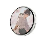 Digital Display Pin Badge - Animated Photo Screen, Cũstomizable Wearable Accessory, Touch Control Mini Display Pin, Smart Style Badge | Personalized Backpack Decor for Daily Fashion Expression