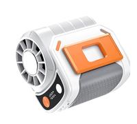 Digital Display Rechargeable Handheld Desktop Hanging Waist Fan 5 Speed Portable Strong Cooling Fan Camping Outdoor Hiking Waist Mounted