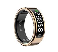 Digital Display Smart Ring for Health Tracking and Notifications, Waterproof Fitness Wearable with Sleep Monitor