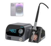 Digital Display Soldering Iron Station, 80W Precision Soldering Station Kit, 212~896°F, Pure Copper Core Transformer and Auto Sleep Mode, for Industrial, Household