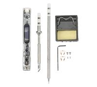 Digital Display Soldering Iron with Solder Tip Mini Electric Soldering Tool Featuring Temperature Compensation and Fireproof Transparent PC Material Shell