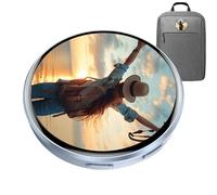 Digital Display Tag - Wireless Video Badge for Expressing | Vivid HD Visuals, Custom Graphic Wearable, Portable Screen for Music, Creative Novelty Items Events 5.3x5.3cm