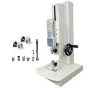 Digital Display Tensile Testing Machine with Manual Force Gauge Stand, Includes 5 Probes for Compression and Tension Testing, 220mm Stroke, for Laboratory Tension Testing 2000N