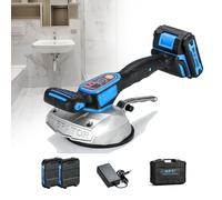 Digital Display Tile Leveler,Hand-Held Electric Tiling ,Electric Suction Cup Tiler,Machine With 6-Level Frequency Conversion Adjustment, And 2pcs Battery,For Floor & Wall Tiles Installation