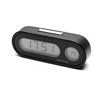 Digital Display Vehicle Temperature & for Time LCD Backlight Conversion Mode Temperature Dashboard Clock 12/24 Hour Car Digital Car with Backlight Interior Decor Ornament