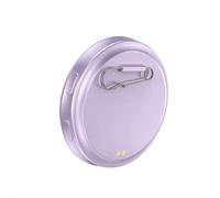 Digital Displayed Pixel Badge Pin, Electronic Digital Badges,2.28 inch HD Touchscreen Animes Fan Electronic Badges with GIF/Videos/Photos Display via Bluetooth 6.0 for Anime/football Fans (Purple)