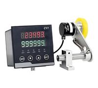 Digital Distance Meter Counter 0-999999, High Frequency Counter Meter with Alarm, Controls for Deceleration/Stop/Cut, 3 Metering Modes, Auto-Zero, for Textiles, Cloth