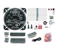 Digital DIY Electronic Clock Kit for Students - MCU Soldering Practice Board with PCB Components - Educational STEM Building Set for Teens & Adults(A)