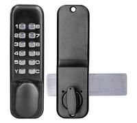 Digital Door Lock, Deadbolt Mechanical Combination Lock, Push Button Lock with Keypads Door Knob, Keyless Entry Door Gate Lock, Anti Theft Code Lock for Bidirectional Gate Glass Door