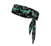 Digital Dragon Sweat-Absorbing Sports Headband, Non-Slip and Adjustable, Running, Basketball, Yoga Sports Headband