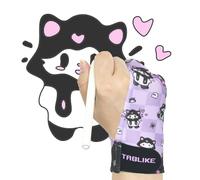 Digital Drawing Glove, Artist Glove with 3-Layer Palm Rejection for Graphic Drawing Tablet, iPad, Sketching, Suitable for Right Hand and Left Hand, M Size (1 Pack), Pink