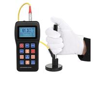 Digital Durometer Tester, Non-Destructive Hardness Tester for Metals, Measures Rockwell and Brinell Hardness for Iron, Copper, Stainless Steel