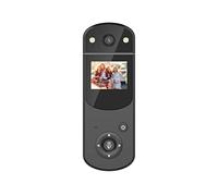 Digital DV Camera Mini Body Car Camera Video Recorder MP3 Player 1080P HD Screen with Infrared Night Light Rotating Len for Sports Home Office Accompanying Recorder