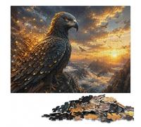 Digital Eagle with Exploding Cubes Jigsaw Puzzle for Adults, 1000 Pieces