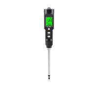 Digital EC/Temp Soil Tester 0.00~10.00mS/cm Conductivity Meter Sensor Earth Analyzer with ATC Planting Garden Outdoor for Building Material(EC-8801A)