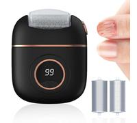 Digital Electric Foot Polishing Machine, 2025 New Foot Grinding Device, Rechargeable Callus Remover, Wet Dry Pedicure Home Use (Black)