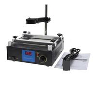 Digital Electric Hot Plate Soldering Station 853A, 50-400°C Adjustable IR Preheat for PCB Desoldering & Circuit Board Repair, Professional Soldering Tool