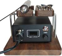 Digital Electric Leather Edge Heating Press, 0-350°c Adjustable Temperature, 5 Interchangeable Heads, 3s Fast Heat-up, Led Display, for Leather Creasing Edge Sealing Hot Stamping