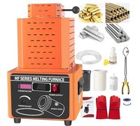 Digital Electric Melting Furnace 2/3 Kg 1600℃/2912℉, Metal Casting Kit with Graphite Crucible, Melting Time 3-5 Minutes for Precious Metals Gold Silver Jewelry