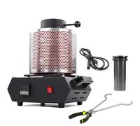 Digital Electric Melting Furnace with Graphite Crucible and Tongs, 1750W High-Temperature for Melting Scrap Metals