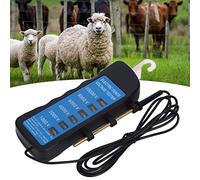 Digital Electrical Fence Neon Fence Tester Voltage Meter,Electric Fence Voltage Tester, 10000V Fault Finder Farming Equipment, Electric Fence for Livestock,Gardening Tools with 6pcs Light for Farm