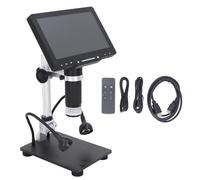 Digital Electron Microscope 7in IPS Screen 1080P HD Coin Magnifier Soldering USB Camera 50X 1600X for Coin Inspection Circuit Board Testing