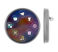 Digital Electronic Badge - USB Rechargeable Animated Button, Creative Multimedia Information Exchange Device, Lightweight ABS Smart Pin Hardware, Electronic Accessory | for Collectors Fans Kids Teens