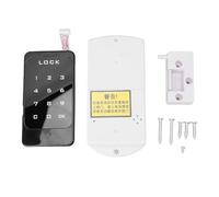 Digital Electronic Coded Cabinet Lock Smart Password Lock Touch Keypad Wardrobe File Cabinet Lock for Home Office Apartment ABS Material 59x110mm Panel Size