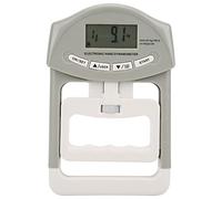 Digital Electronic Dynamometer Adjustable Hand Grip Strength Meter with LCD Display High Precision Strain Sensor for Home Sports Clinical Use Gray PP Material 390g